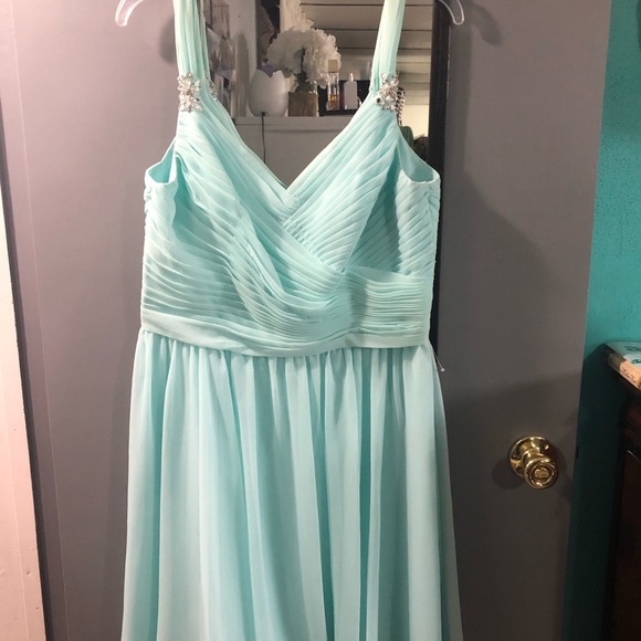Angelina faccenda light blue/teal dress! Brand new - Picture 1 of 5
